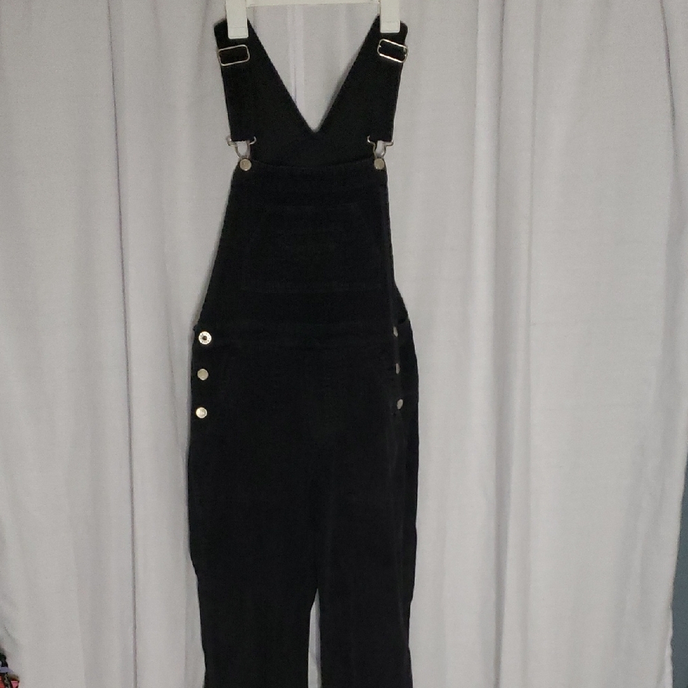 Black Women's Denim Overalls